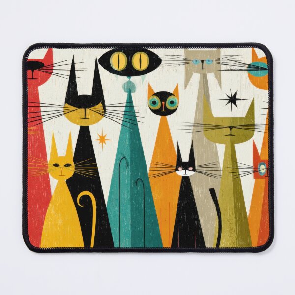 Item preview, Colorful cats in a group setting designed and sold by anytka.