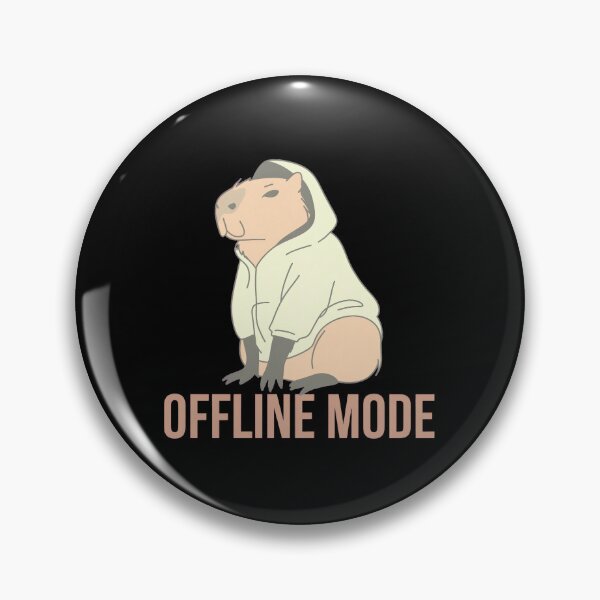 Item preview, capybara offline mode designed and sold by mikoala50.