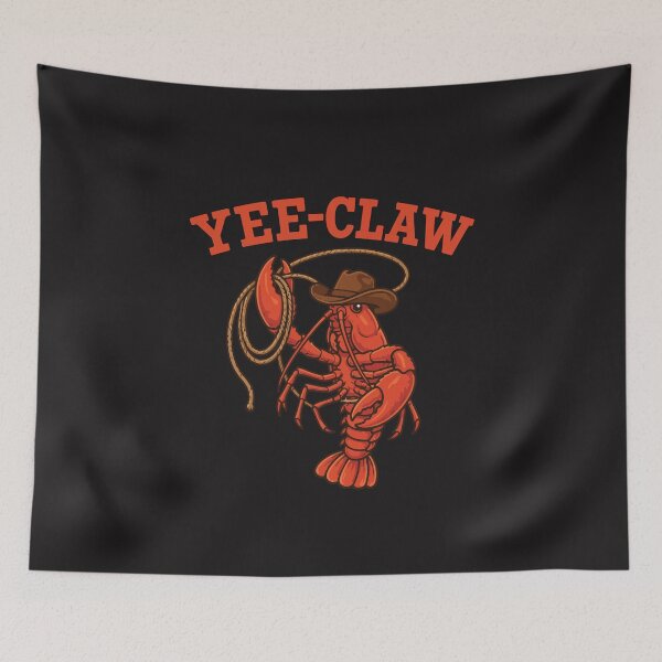 Item preview, Yee Claw Crawfish Funny Cajun Cowboy Seafood Boil Humor designed and sold by kiralynstration.