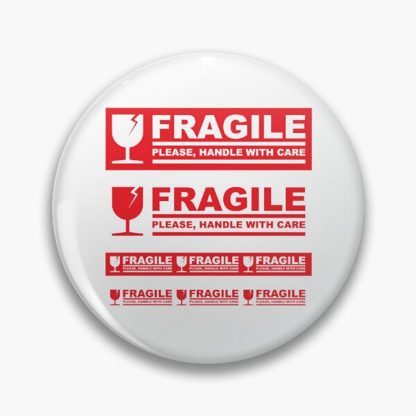 Item preview, Fragile Handle With Care Sticker Pack Shipping Label Design Red Warning Aesthetic designed and sold by UI Expert.