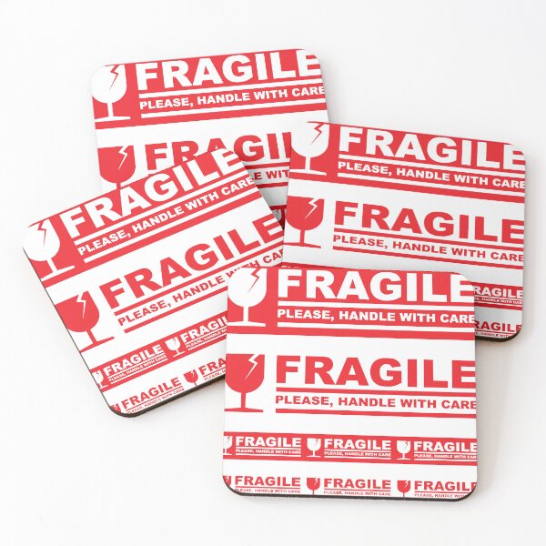 Item preview, Fragile Handle With Care Sticker Pack Shipping Label Design Red Warning Aesthetic designed and sold by UI Expert.