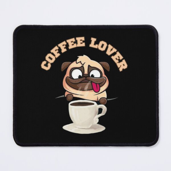 Item preview, "Caffeine-Craving Pug: The Ultimate Coffee Lover" designed and sold by Billion-design.