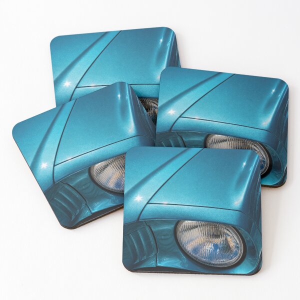 Item preview, Classic Mustang Headlight Detail – Teal Metallic American Muscle Car Photography designed and sold by William A McCarthy.