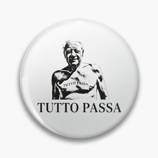 Artikelvorschau, Tutto Passa – Minimales italienisches Zitat-T-Shirt entworfen und verkauft von bisha.