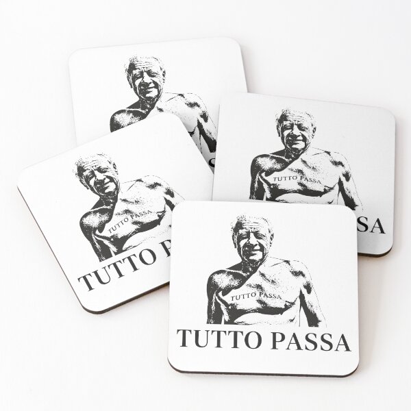 Artikelvorschau, Tutto Passa – Minimales italienisches Zitat-T-Shirt entworfen und verkauft von bisha.