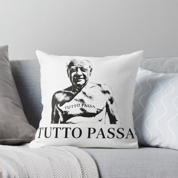 Item preview, Tutto Passa – Minimal Italian Quote T-Shirt designed and sold by bisha.