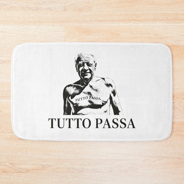 Artikelvorschau, Tutto Passa – Minimales italienisches Zitat-T-Shirt entworfen und verkauft von bisha.
