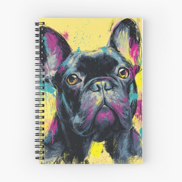 Item preview, Colorful French bulldog mural designed and sold by anytka.