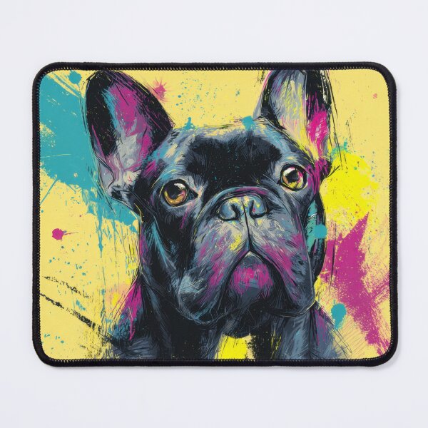 Item preview, Colorful French bulldog mural designed and sold by anytka.