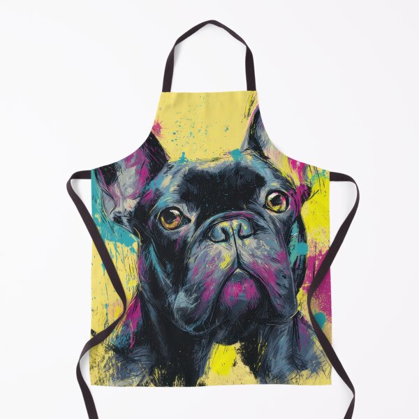Item preview, Colorful French bulldog mural designed and sold by anytka.