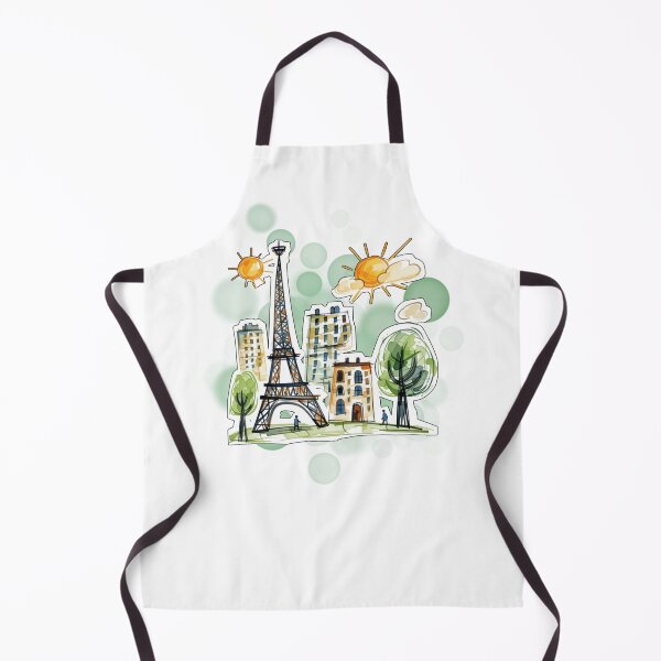 Item preview, Cartoon Eiffel Tower with Paris Landscape Cute Travel Design designed and sold by iamKRUK.