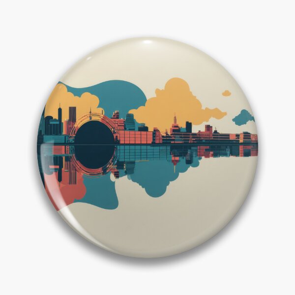 Item preview, A guitar shape shows a city skyline designed and sold by anytka.