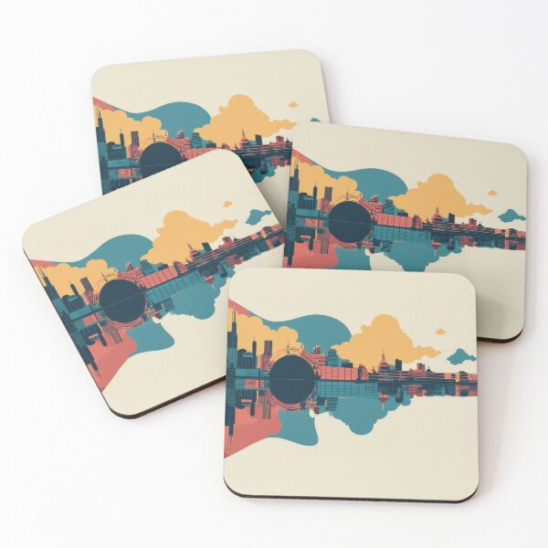 Item preview, A guitar shape shows a city skyline designed and sold by anytka.