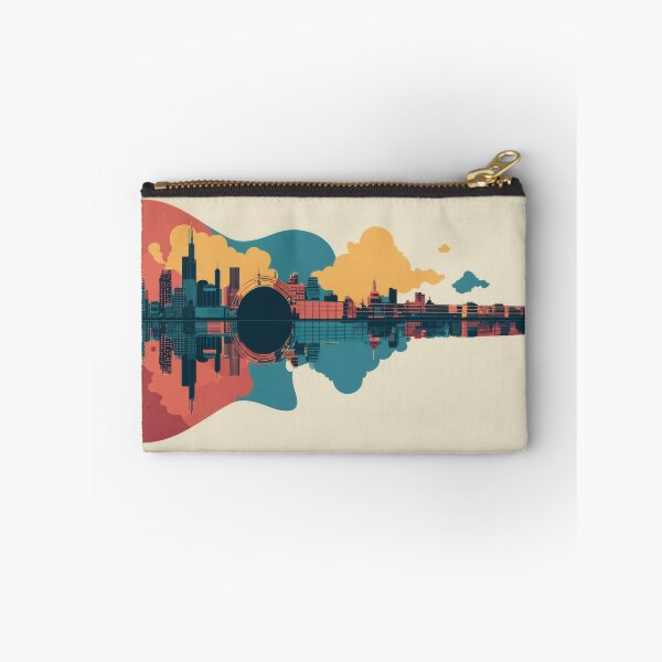 Item preview, A guitar shape shows a city skyline designed and sold by anytka.
