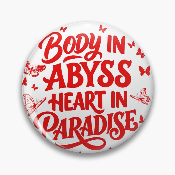 Item preview, Body in abyss heart in paradise quote, tgcf heaven's official blessing designed and sold by RecStore.
