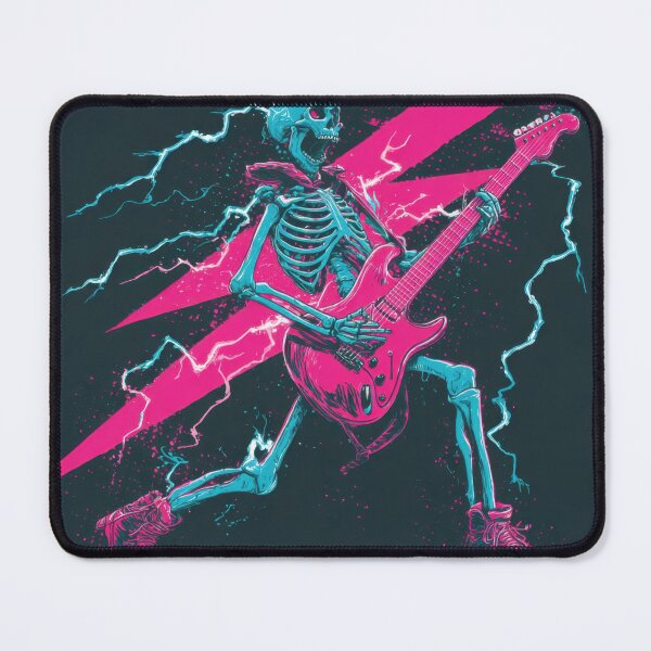 Item preview, Skeleton plays guitar on stage designed and sold by anytka.