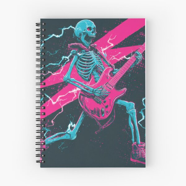 Item preview, Skeleton plays guitar on stage designed and sold by anytka.
