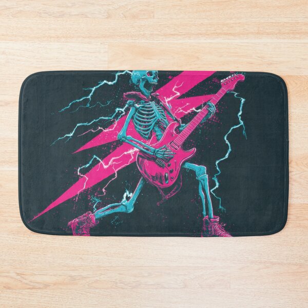Item preview, Skeleton plays guitar on stage designed and sold by anytka.