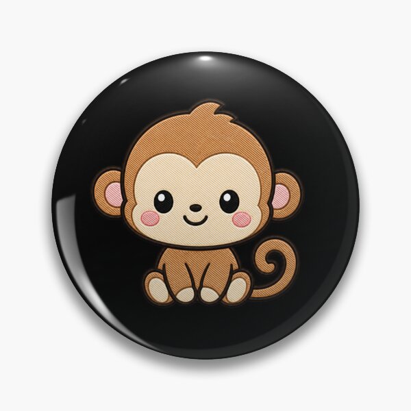 Item preview, Tiny Monkey – Cute Minimal Kawaii Animal Design designed and sold by ColorSplash123.