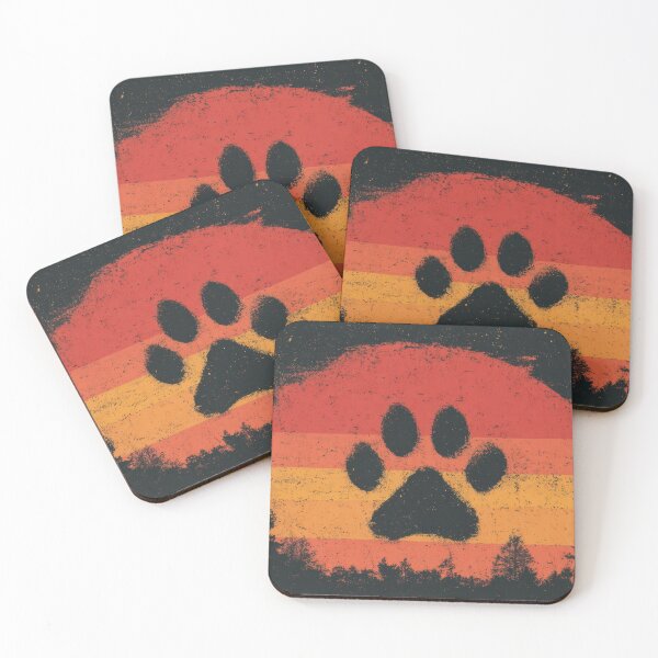 Item preview, Sunset with a large paw print designed and sold by anytka.