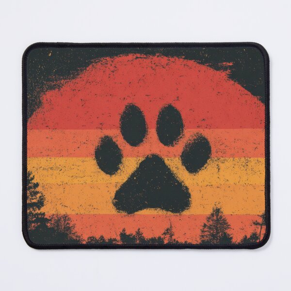 Item preview, Sunset with a large paw print designed and sold by anytka.
