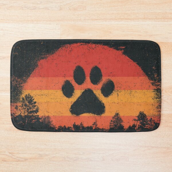 Item preview, Sunset with a large paw print designed and sold by anytka.