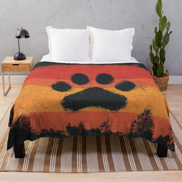 Item preview, Sunset with a large paw print designed and sold by anytka.