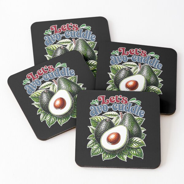 Item preview, Let's Avo Cuddle Funny Avocado Retro Vintage Food Humor Love designed and sold by graphixpolash.