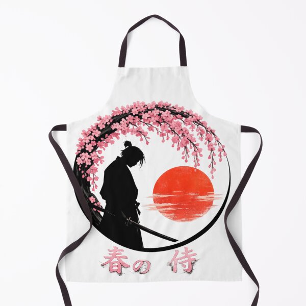 Item preview, Samurai Warrior Kanagawa Japanese cherry Blossom, rising sun designed and sold by Lunevalleyart.