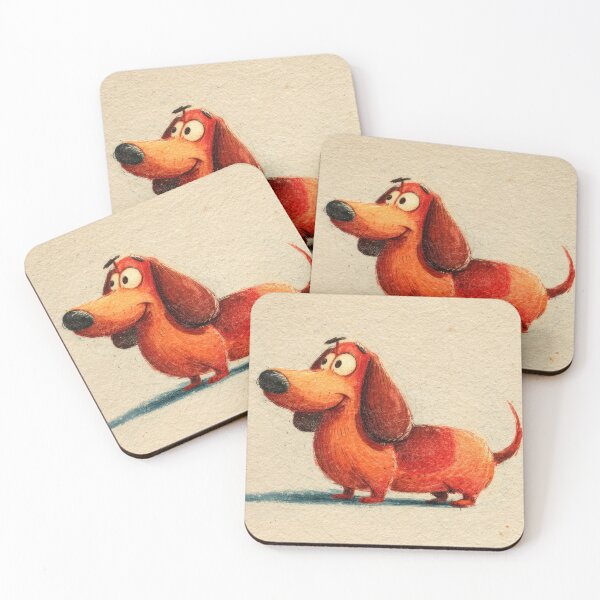 Item preview, Cute cartoon dog standing on surface designed and sold by anytka.