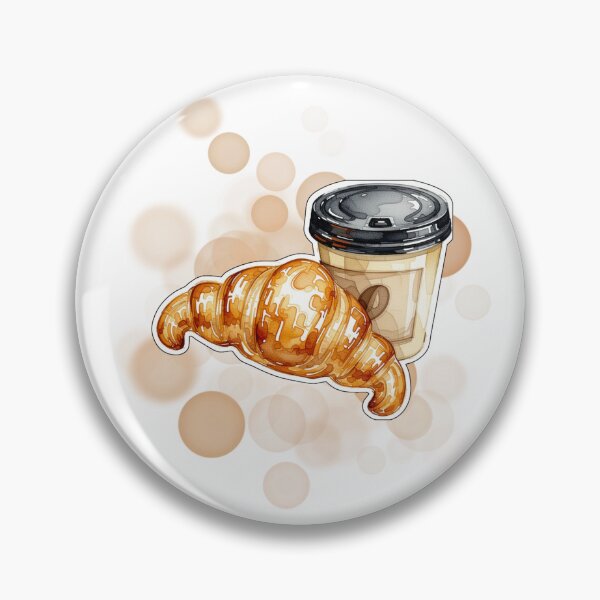 Item preview, French Coffee and Croissant Paris Cafe Breakfast Design designed and sold by iamKRUK.