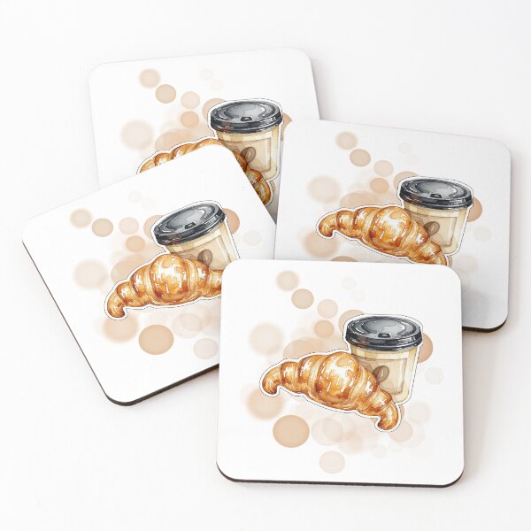 Item preview, French Coffee and Croissant Paris Cafe Breakfast Design designed and sold by iamKRUK.