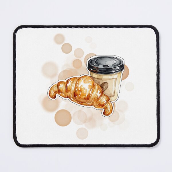 Item preview, French Coffee and Croissant Paris Cafe Breakfast Design designed and sold by iamKRUK.