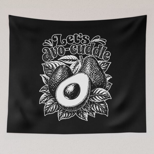Item preview, Let's Avo Cuddle Funny Avocado Retro Vintage Food Humor Love  designed and sold by graphixpolash.
