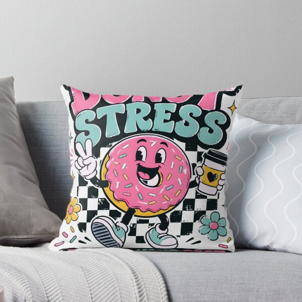 Item preview, Donut Stress Funny Donut Character Just Do Your Best Quote designed and sold by designleon19.