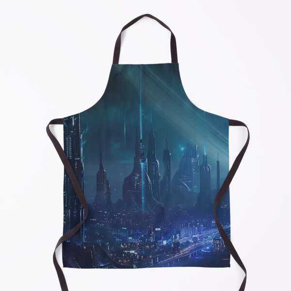 Item preview, Futuristic City Skyline at Night designed and sold by QuantumDrift.