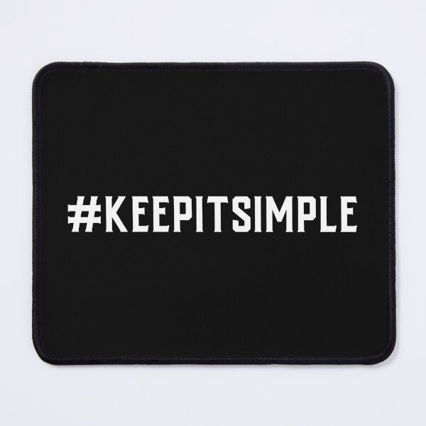 Item preview, #KeepItSimple Hashtag T-Shirt designed and sold by DwishOriginals.