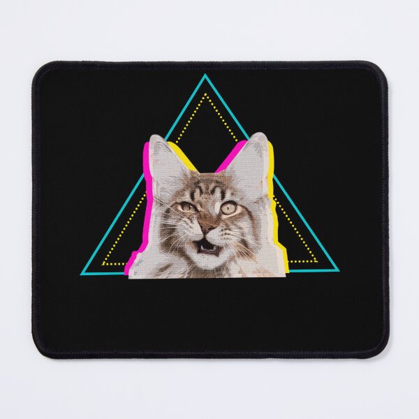 Item preview, Ohhh Funny Cat Meme – Retro Neon Aesthetic Kitty Vaporwave Humor Design designed and sold by EichStore.