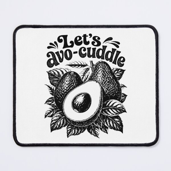 Item preview, Let's Avo Cuddle Funny Avocado Retro Vintage Food Humor Love designed and sold by graphixpolash.