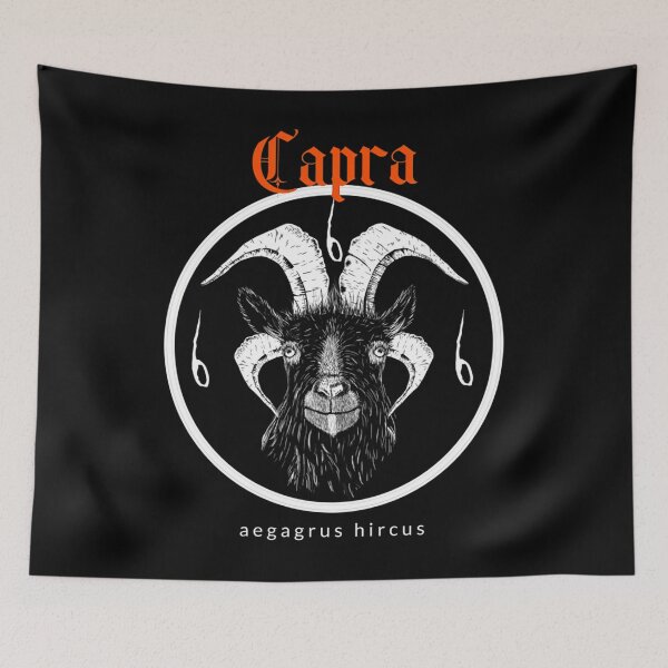 Item preview, Capra Funny Metal Music Goat Design 1 designed and sold by M88Design.