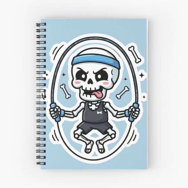 Item preview, Funny Cardio Skeleton Skipping Rope - Workout Motivation Art designed and sold by BreezifyDesignStudio.