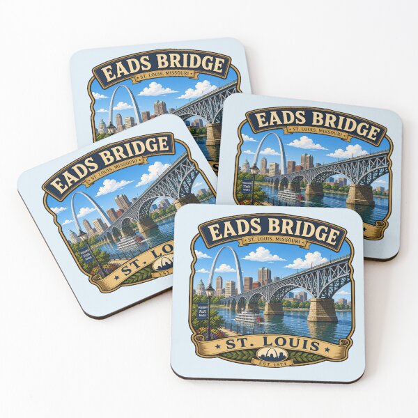 Item preview, Eads Bridge, St. Louis Missouri - Mississippi River designed and sold by Myra365Art.