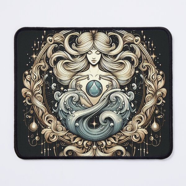 Item preview, Water Spirit Goddess – Flowing Feminine Energy Illustration designed and sold by Roberta Calabrese.