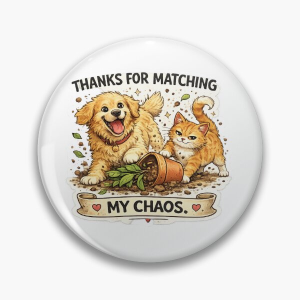Item preview, Funny Best Friend Gift Cat Dog Chaotic Duo designed and sold by Gentlestate.
