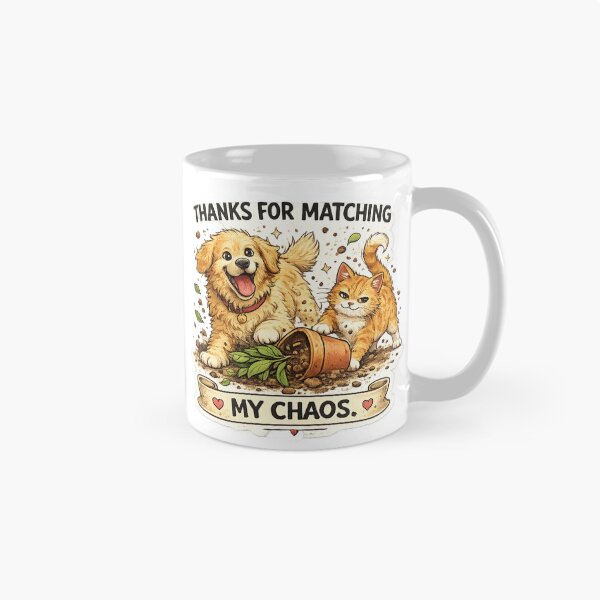 Item preview, Funny Best Friend Gift Cat Dog Chaotic Duo designed and sold by Gentlestate.