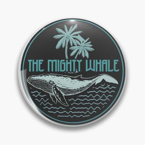 Item preview, The Mighty Whale – Funny Ocean Pun Design with Tropical Vintage Style designed and sold by EichStore.