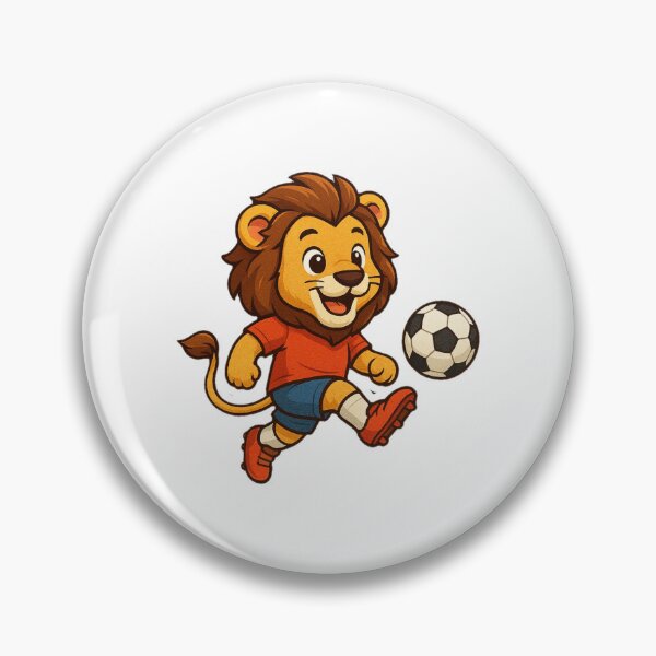 Item preview, Lion footballer, football, ball designed and sold by strongSpiritEd.