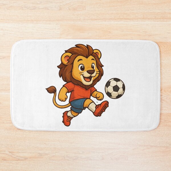 Item preview, Lion footballer, football, ball designed and sold by strongSpiritEd.
