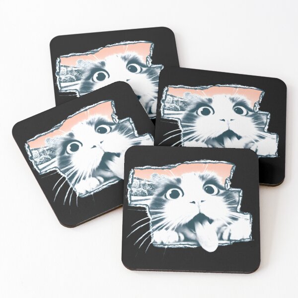 Item preview, Funny cat pose with tongue designed and sold by Newrealis.