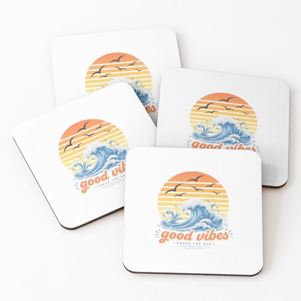Item preview, Good Vibes Chase the Sun Waves designed and sold by Just1MoreShirt.